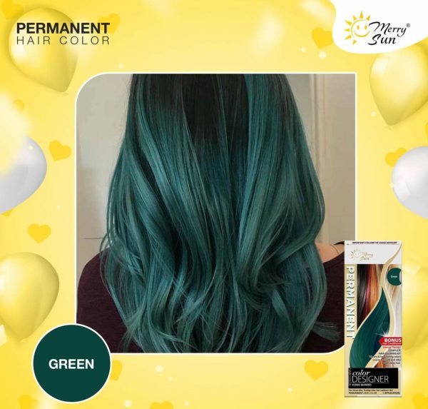 Merry Sun Permanent Hair Color - Green