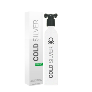 Benetton Cold Silver Eau De Toilette 100ml For Men